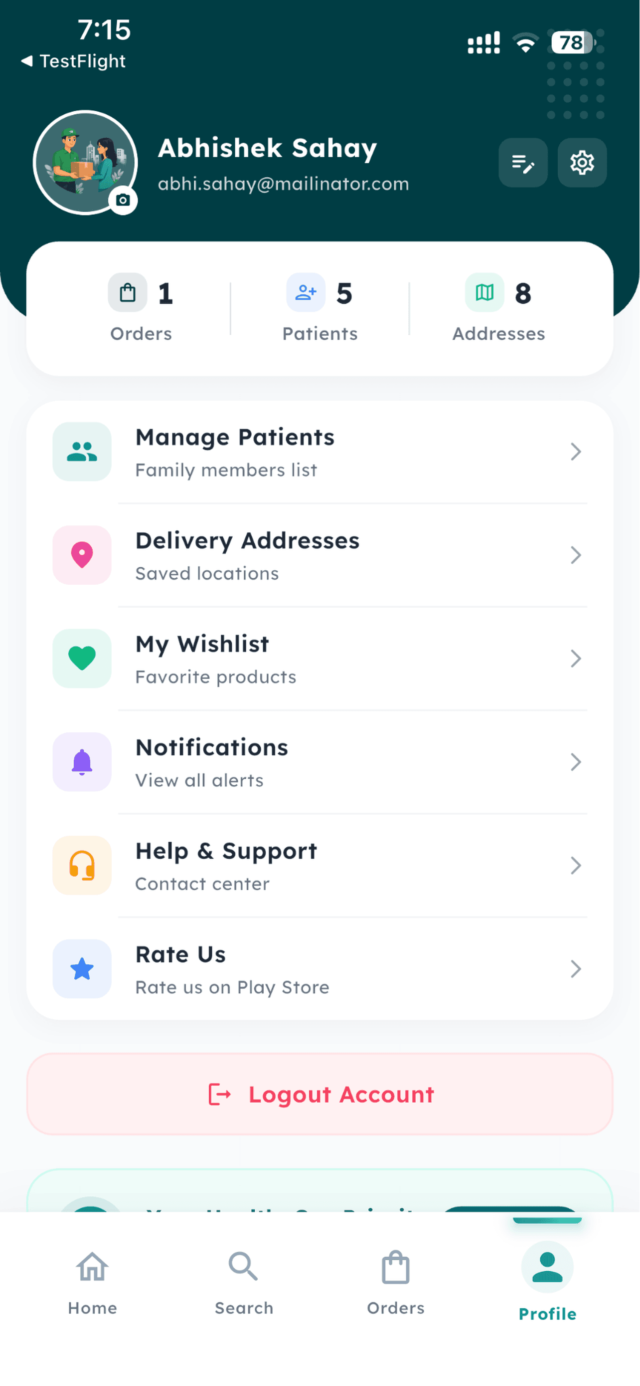 Patient Profiles & Family Health Hub